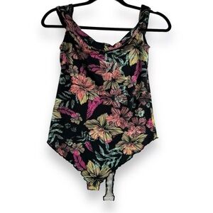 Free People Multicolor Floral Bodysuit